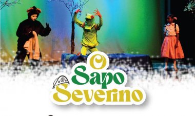 Espetáculo O Sapo Severino com Adaptação, Direção e Coreografia de Luís Carlos.