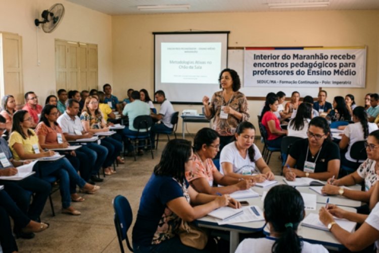 Interior do Maranhão recebe encontros pedagógicos para professores do Ensino Médio